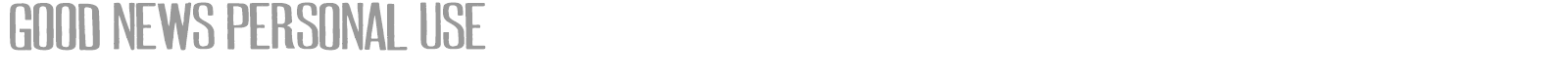 Good News font preview